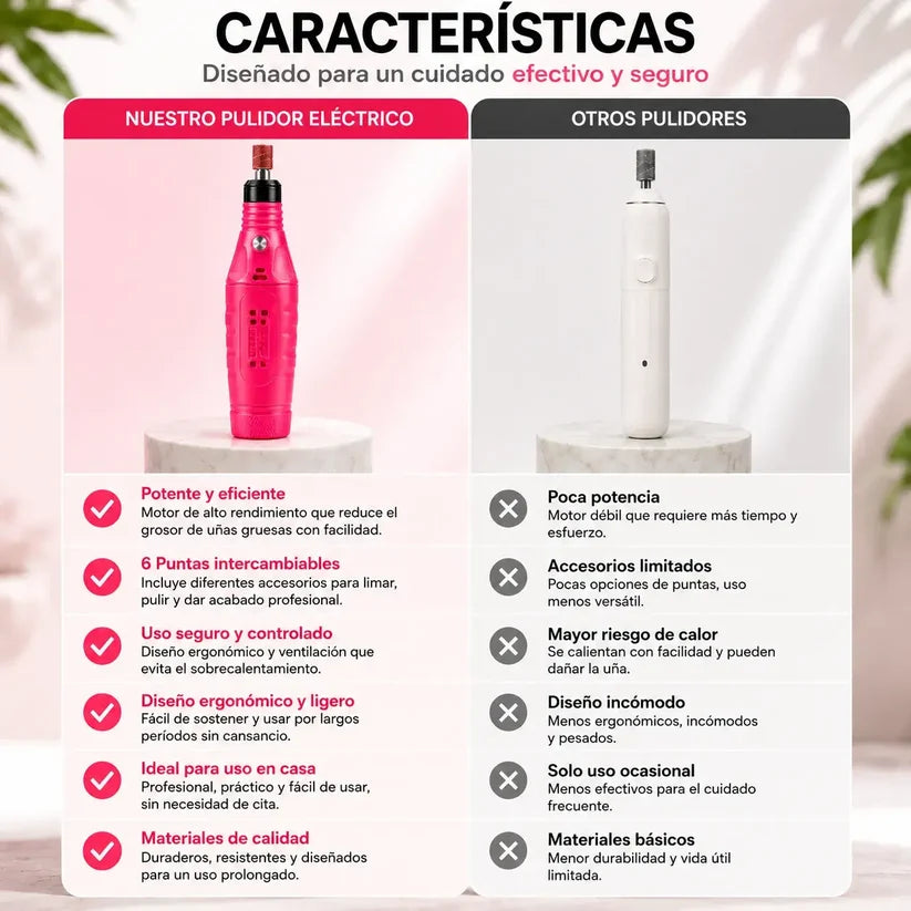 PULIDOR DE UÑAS CASERO - ¡Luce unas uñas impecables de salón en minutos y sin salir de casa!