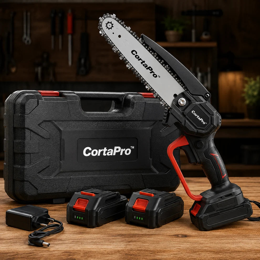 Motosierra Eléctrica 48V CortaPro™ - LLÉVATE 2 BATERÍAS DE REGALO