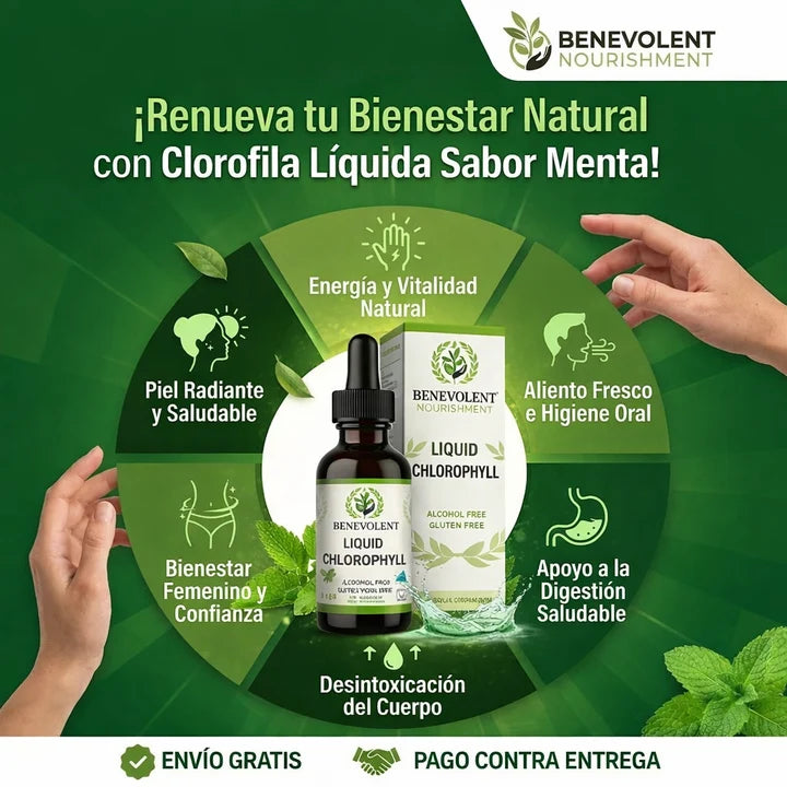 Clorofila Líquida Benevolent Nourishment® Detox y Control de Olor