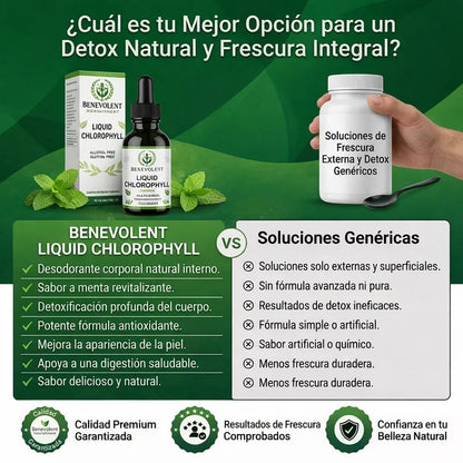 Clorofila Líquida Benevolent Nourishment® Detox y Control de Olor