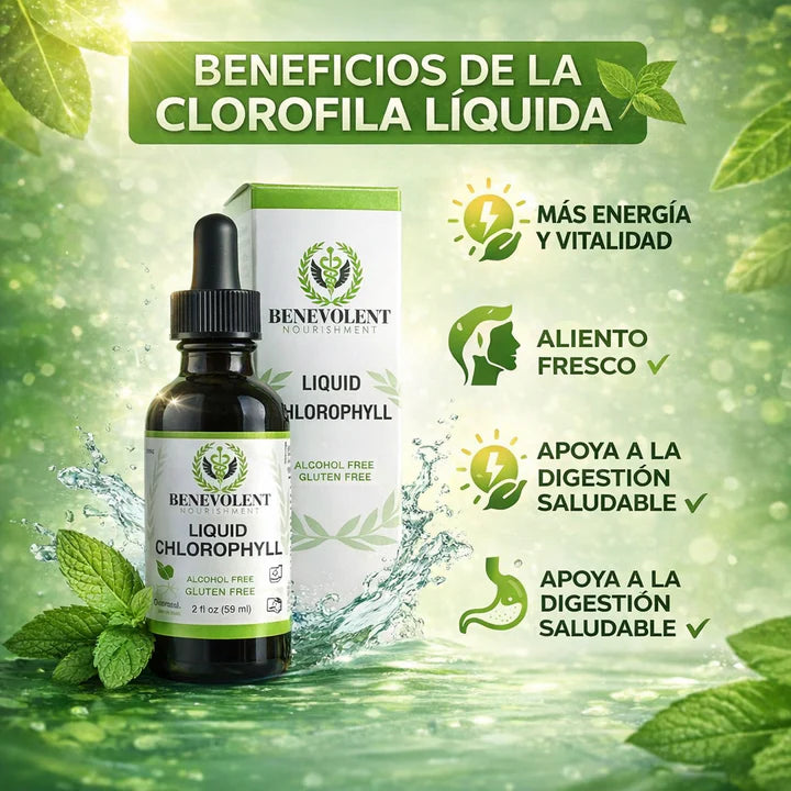 Clorofila Líquida Benevolent Nourishment® Detox y Control de Olor