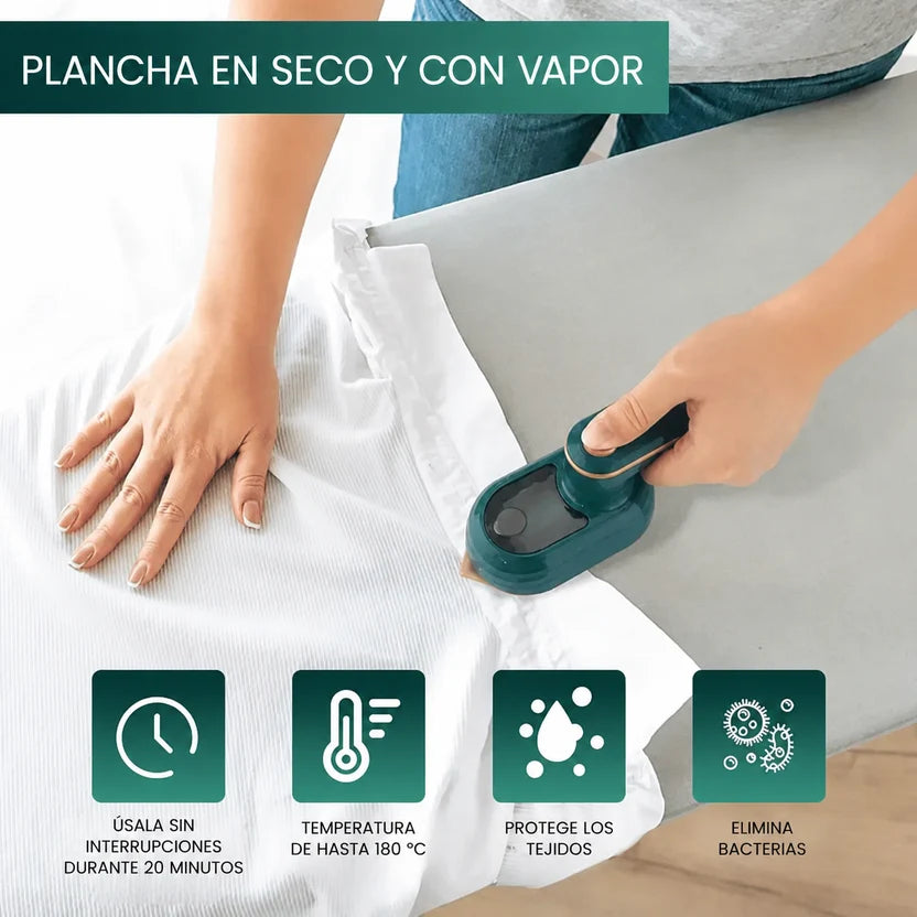 Mini plancha viajera portátil - Compacta, Rápida e Ideal para Viajar