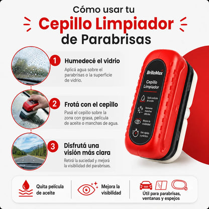 Cepillo Limpiador de Parabrisas para Auto – Vidrios Más Claros