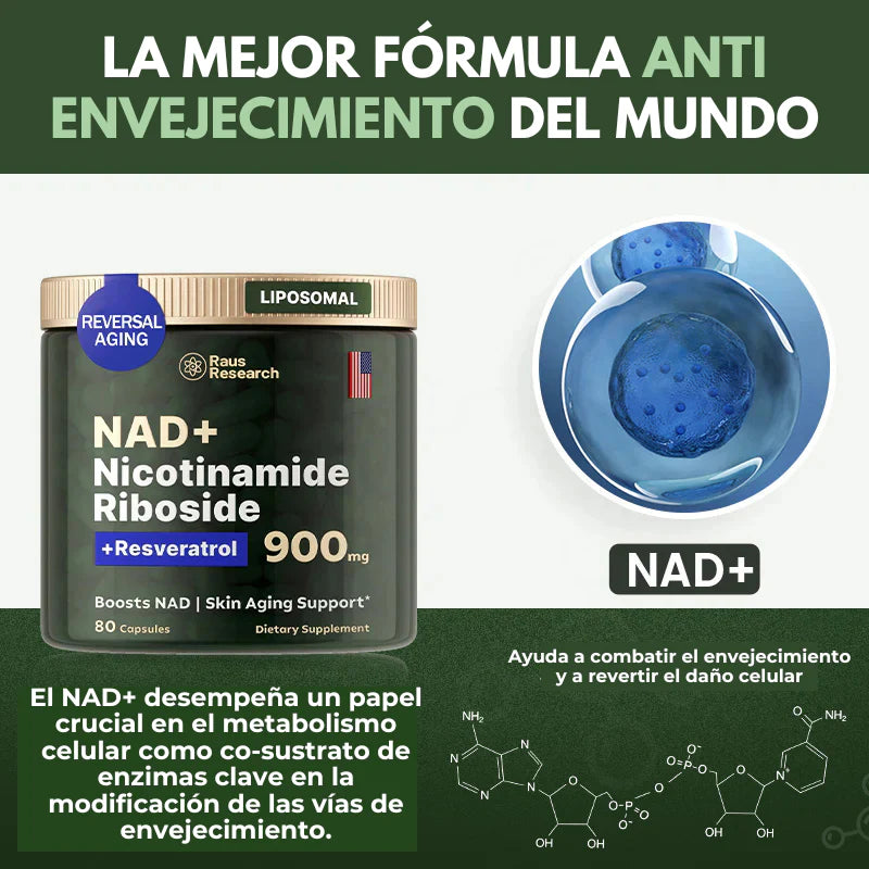 Cuida Tu Cuerpo y Mente: 40% de Descuento en Resveratrol + NAD+ para una Vida Más Larga y Saludable!