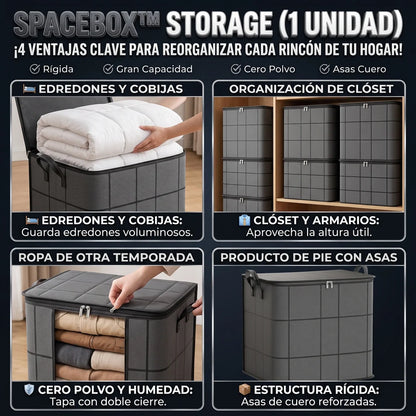Organizador Almacenamiento De Ropa 110lt - LA SEGUNDA UNIDAD POR SOLO + $54.000