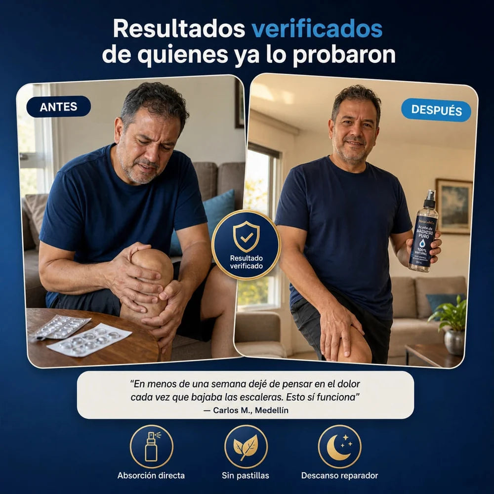 Spray De Magnesio - DESPÍDETE DEL DOLOR Y DE LAS NOCHES DE MAL SUEÑO