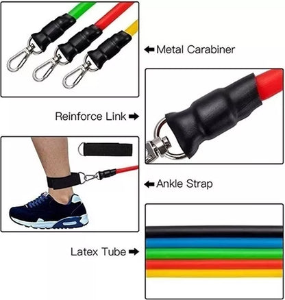 SOLO HOY 35%OFF Kit de bandas de resistencia tubulares