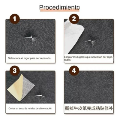 COMBO Autoadhesivo Reparador De Cuero  - SÓLO HOY 35% OFF - La segunda unidad POR SOLO $39.000 MÁS