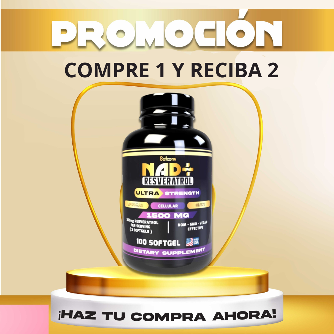 !PROMO X 2 Und al precio de 1! NAD Resveratrol Original !SÓLO HOY!