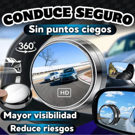 ELIMINA LOS PUNTOS CIEGOS Y CONDUCE SEGURO - Espejos Retrovisores 360° (2 Unidades) 40% OFF