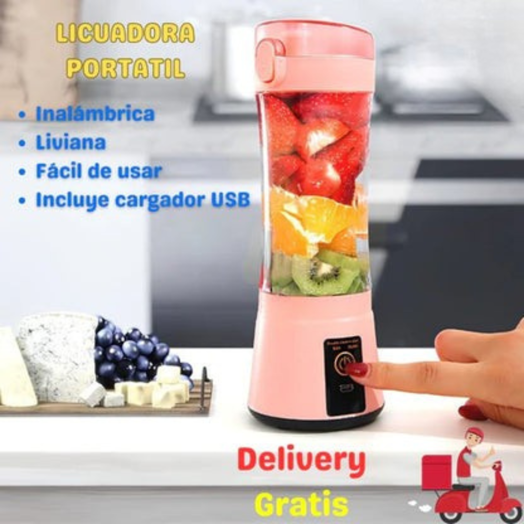 Licuadora Portátil – Prepara tus Batidos en Cualquier Lugar 🚀 35% OFF SOLO HOY