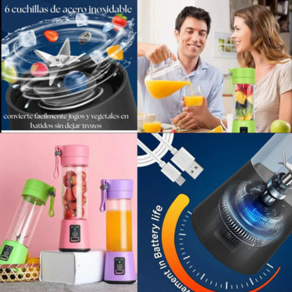 Licuadora Portátil – Prepara tus Batidos en Cualquier Lugar 🚀 35% OFF SOLO HOY