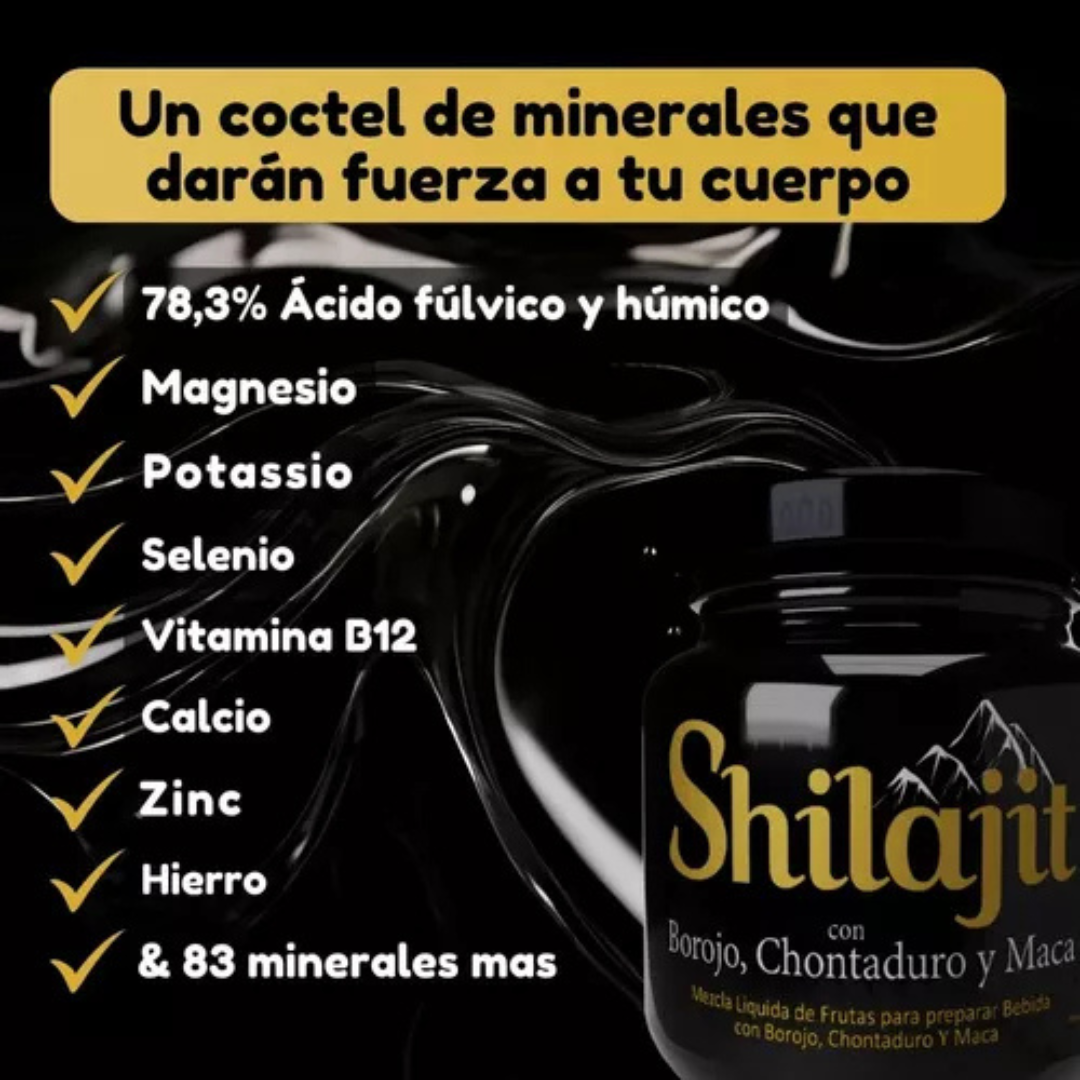 SHILAJIT - 100% Testosterona. Potenciali - SÓLO HOY 35% OFF