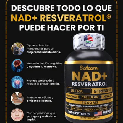 SÓLO HOY Nad + Resveratrol x 2 und al precio de uno 50% OFF