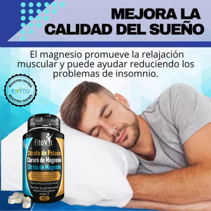MÁXIMA ENERGÍA Y VITALIDAD - Citrato de Potasio y Magnesio 3 en 1 ¡SÚPER PROMO SOLO HOY!