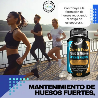 MÁXIMA ENERGÍA Y VITALIDAD - Citrato de Potasio y Magnesio 3 en 1 ¡SÚPER PROMO SOLO HOY!