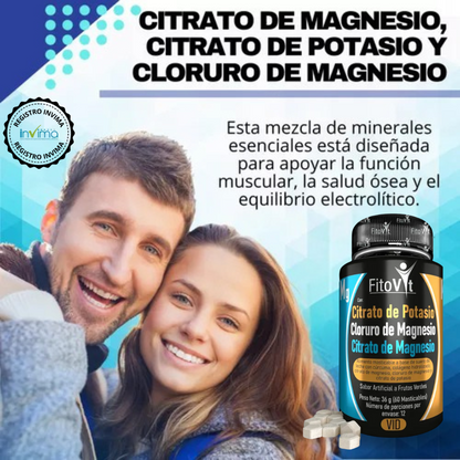 MÁXIMA ENERGÍA Y VITALIDAD - Citrato de Potasio y Magnesio 3 en 1 ¡SÚPER PROMO SOLO HOY!
