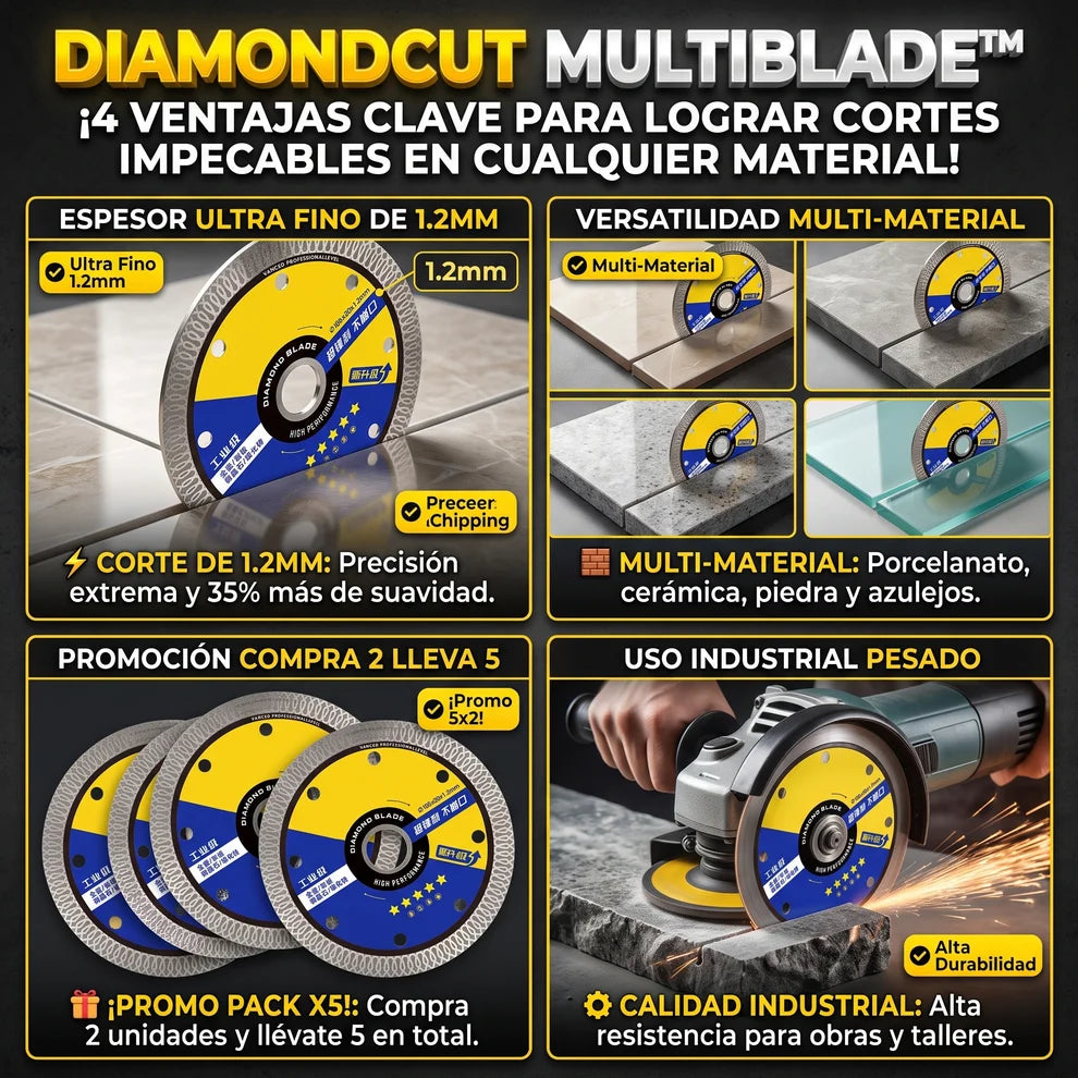 DIAMONDCUT™ Disco de Corte de Diamante Multifuncional - COMPRA 2 Y LLÉVATE 4