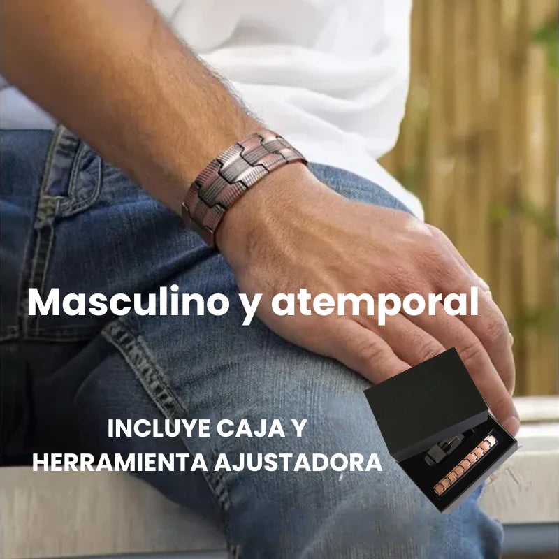 Pulsera magnética de cobre puro - alivia dolor y mejora circulación