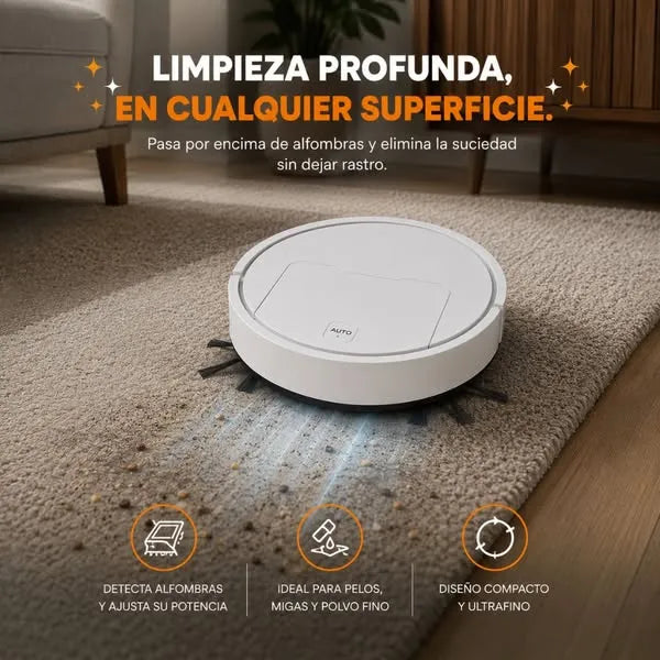 Mini Aspiradora Robot Inteligente - Limpia Debajo de Camas y Sofás - LA SEGUNDA UNIDAD POR SOLO + $69.000