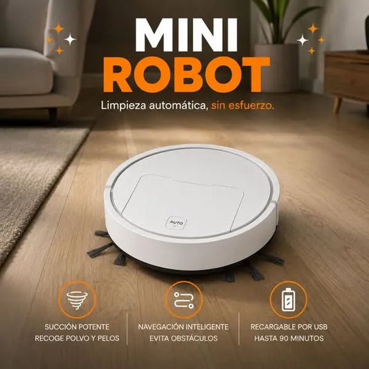 Mini Aspiradora Robot Inteligente - Limpia Debajo de Camas y Sofás - LA SEGUNDA UNIDAD POR SOLO + $69.000