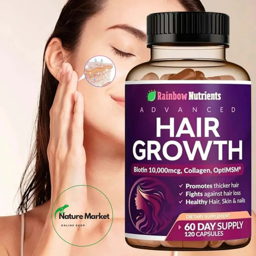SUPER PROMO SOLO HOY 40% OFF - Hair Growth x 120 Cap + Obsequio de regalo