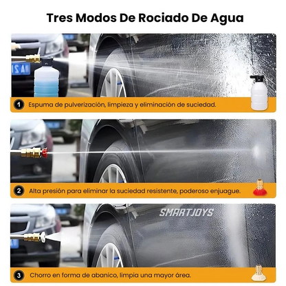Hidrolavadora Inalámbrica con MALETÍN + 8 ITENS Y 2 BATERÍAS DE REGALO