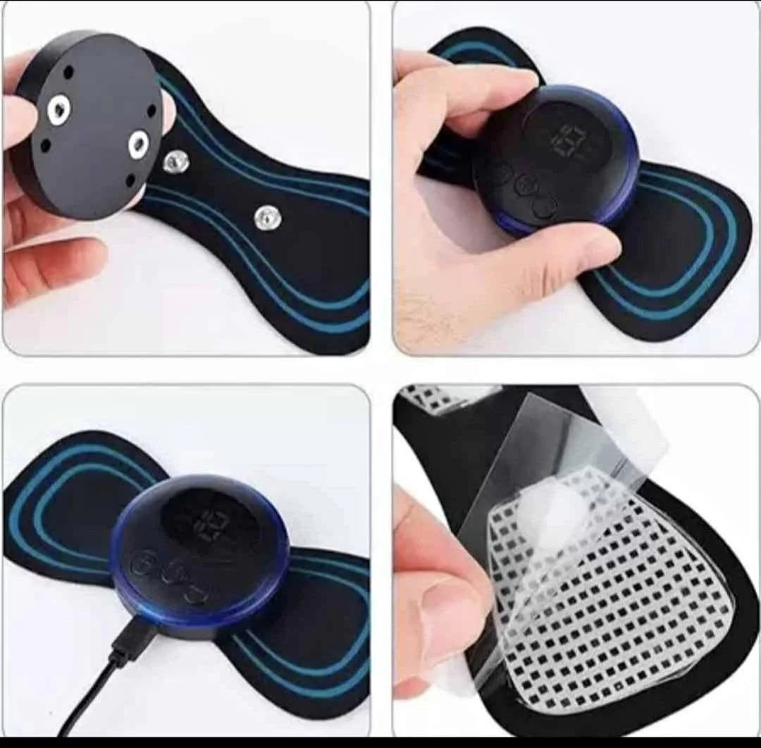 COMPRE 1 Y LLEVE 2: Mini Masajeador de Pulso Eléctrico para Cuello Cervical, Espalda y Hombros
