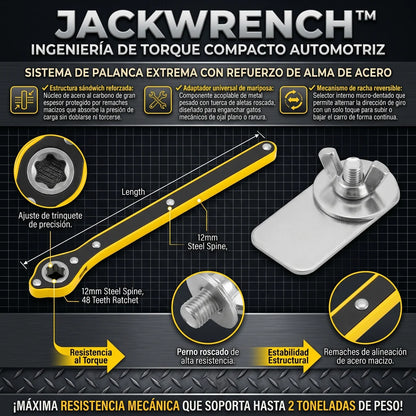 JackWrench™ Herramienta De Mango De Llave De Trinquete - LA SEGUNDA UNIDAD POR SOLO + $49.000