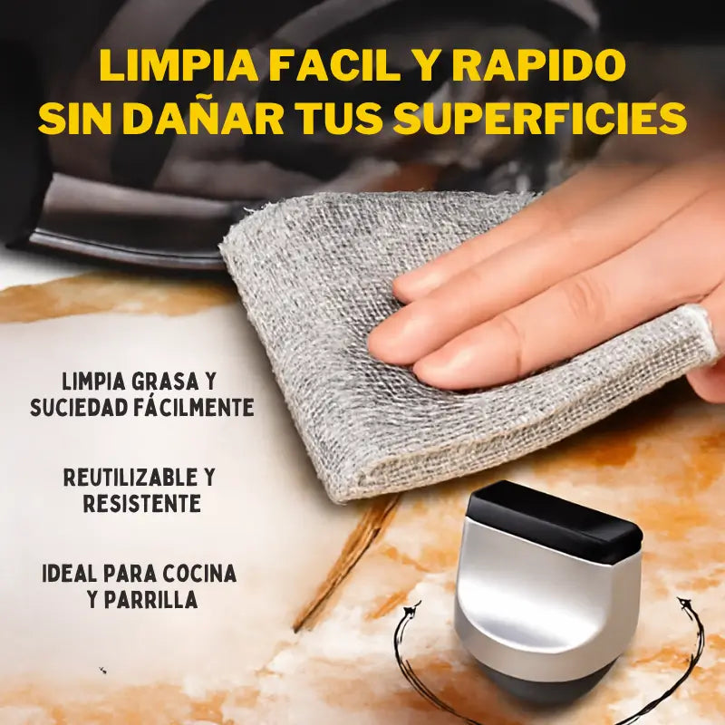 DI ADIÓS A LA GRASA Y LA SUCIEDAD MÁS DIFÍCIL - Set X10 Paños De Alambre Limpieza Cocina - 50% OFF