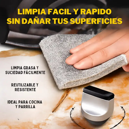 DI ADIÓS A LA GRASA Y LA SUCIEDAD MÁS DIFÍCIL - Set X10 Paños De Alambre Limpieza Cocina - 50% OFF