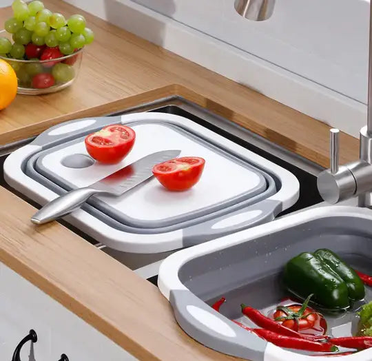 3 EN 1 PARA TU COCINA - Tabla Plegable para Picar, Lavar y Escurrir ¡PROMO IMPERDIBLE!