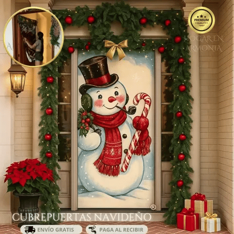 Funda Forro Puerta NAVIDAD - Solo HOY con un 40%  de DESCUENTO