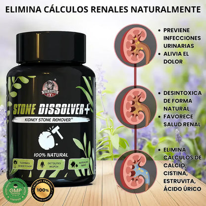 Stone Dissolver - Apoya la salud renal y urinaria - SOLO HOY 40% OFF