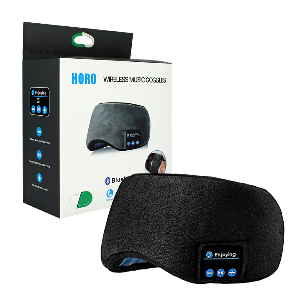 Relax Band™ Antifaz para Dormir 3 en 1: Antiluminoso + Antirruido + Audífonos Bluetooth para Dormir