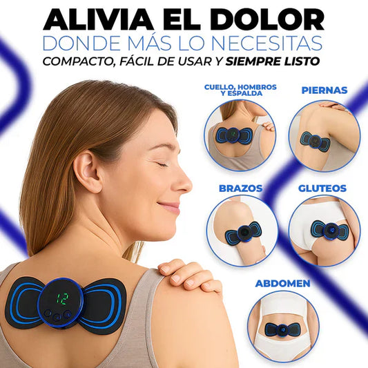 COMPRE 1 Y LLEVE 2: Mini Masajeador de Pulso Eléctrico para Cuello Cervical, Espalda y Hombros
