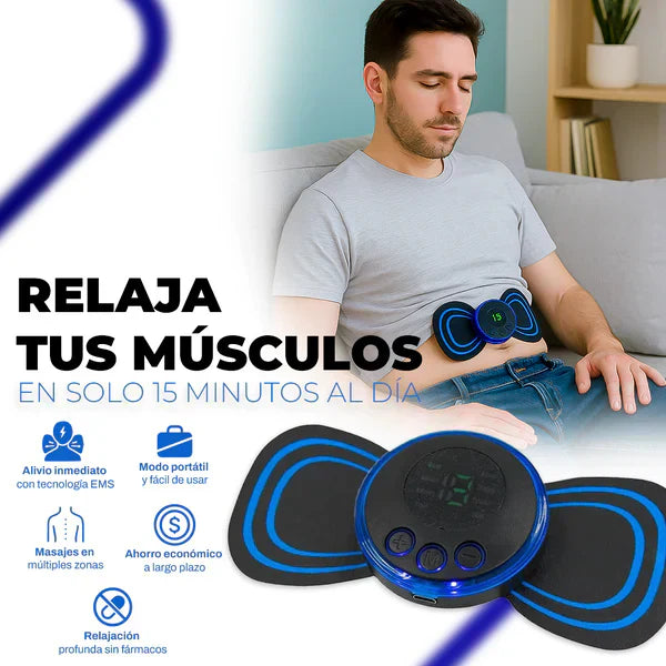 COMPRE 1 Y LLEVE 2: Mini Masajeador de Pulso Eléctrico para Cuello Cervical, Espalda y Hombros