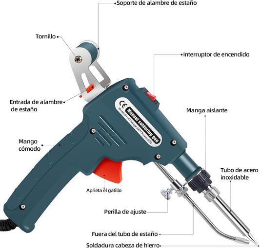 Pistola de Soldar Eléctrica: LA ÚNICA CON CALENTAMIENTO INSTANTÁNEO 30% OFF!