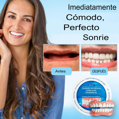 Smile Easy ComfortDent™ 🦷 Prótesis Dental de Silicona Ajustable - SOLO HOY LA SEGUNDA UNIDAD POR SOLO + $39.000