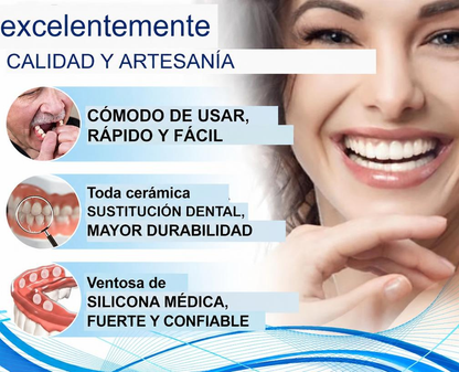 Smile Easy ComfortDent™ 🦷 Prótesis Dental de Silicona Ajustable - SOLO HOY LA SEGUNDA UNIDAD POR SOLO + $39.000
