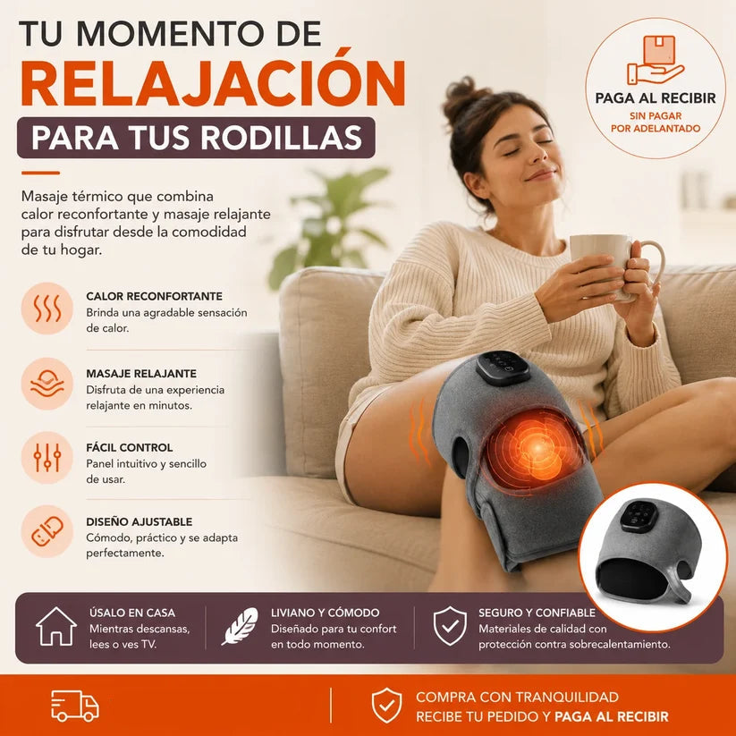 ¡LANZAMIENTO 2026! - Masajeador Térmico Inteligente para Rodillas, Codos y Hombros Pro3000™