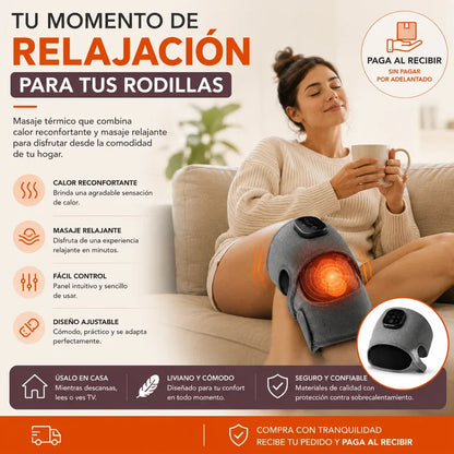 ¡LANZAMIENTO 2026! - Masajeador Térmico Inteligente para Rodillas, Codos y Hombros Pro3000™