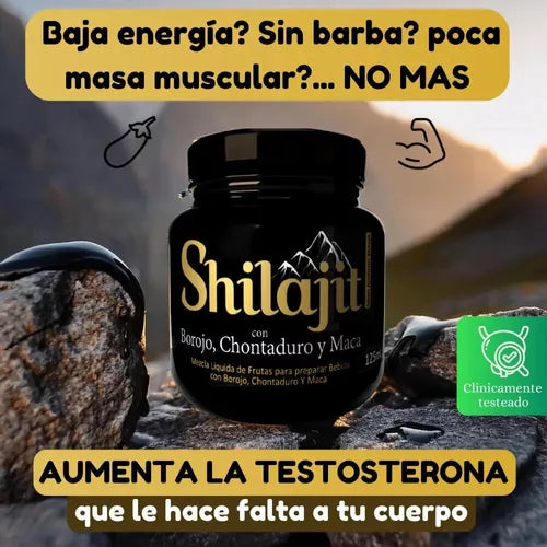 SHILAJIT 100% Testosterona Potenciali ¡LIQUIDACIÓN DE EXISTENCIAS!
