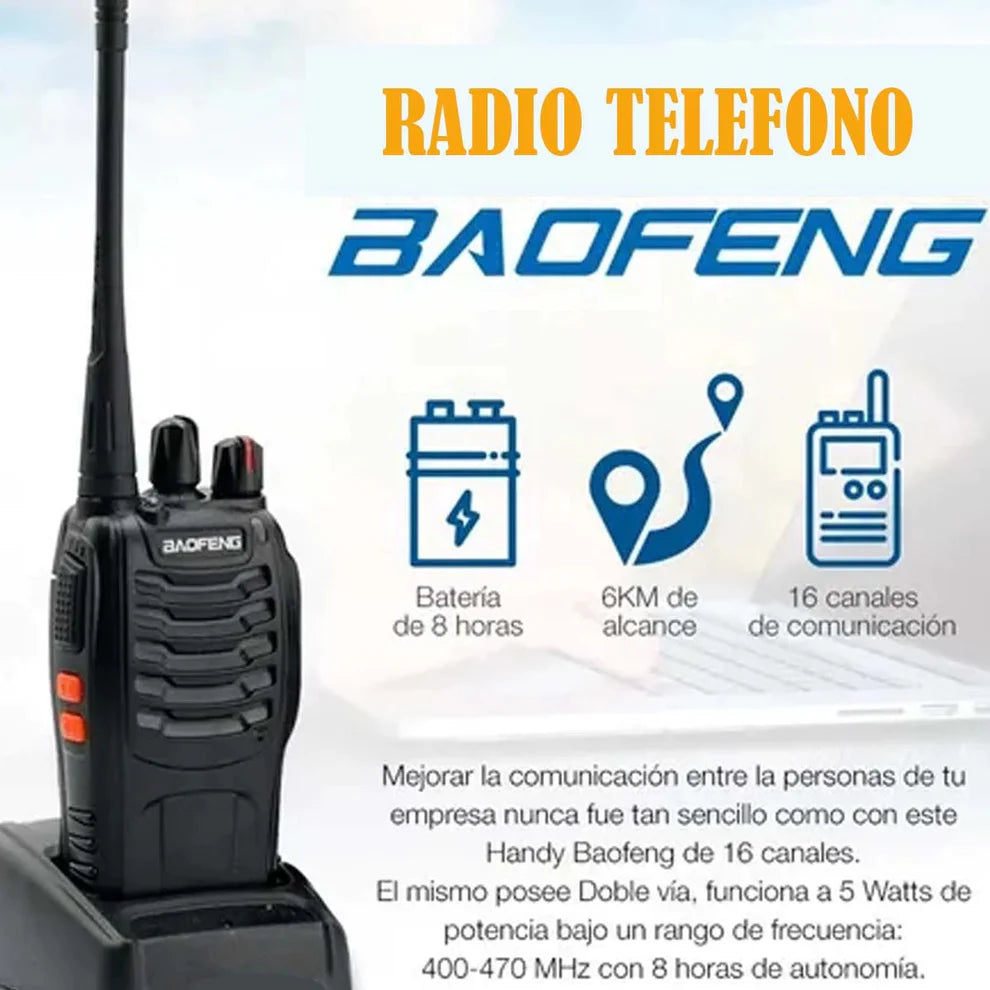 SUPER PROMO SOLO HOY 50% OFF - Radio Baofeng Bf 777 S 16 Canales X 2 Unidades