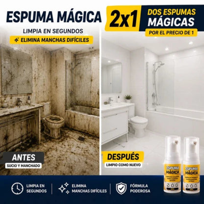 Espuma Activa 2x1™ — Limpia rápido, ahorra más y olvídate de tallar por horas