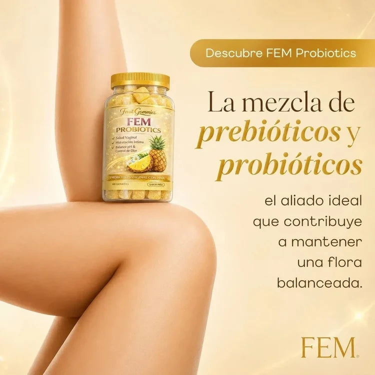 GOMITAS FEM PROBIOTICS - Más bienestar y confianza en tu rutina íntima.