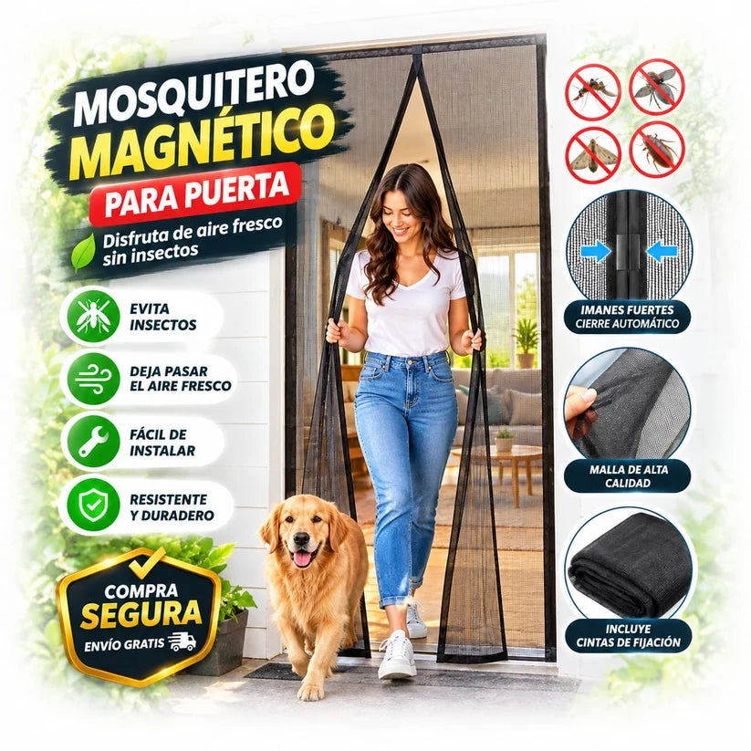 Mosquitero Magnético - Protege Tu Hogar De Mosquitos E Insectos