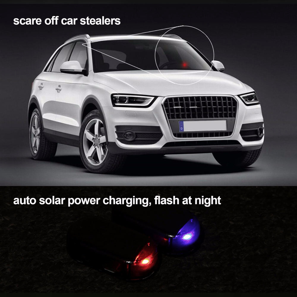 Luz solar seguridad antirrobo carro x2