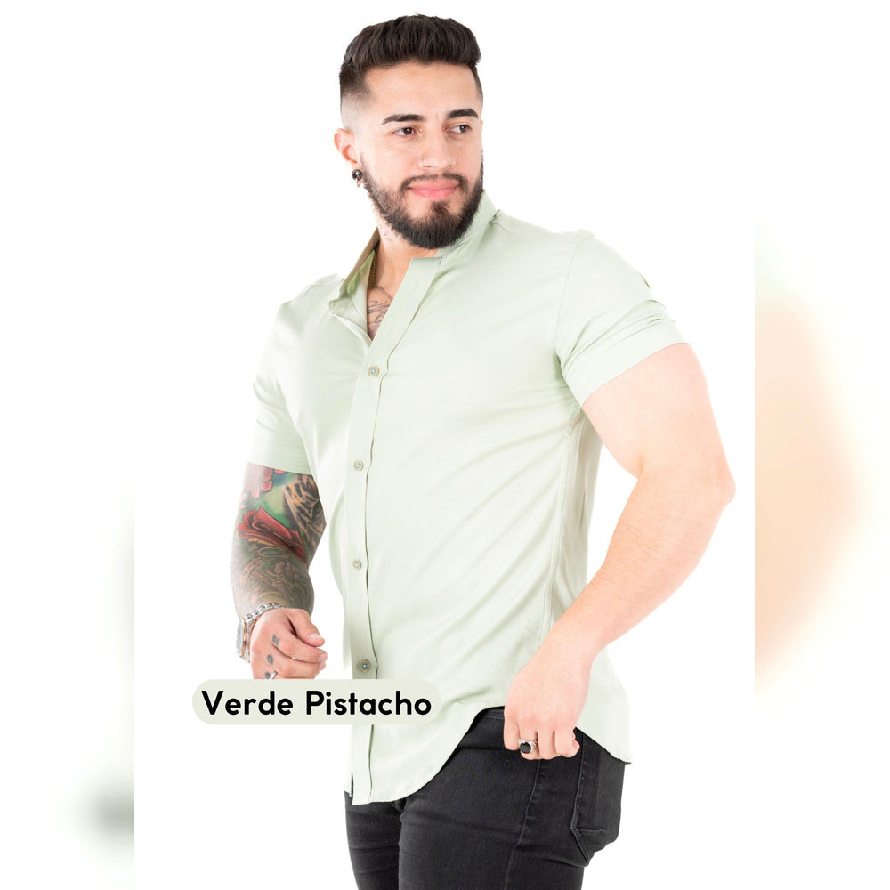 Camisa Manga Corta Cuello Neru Chalis