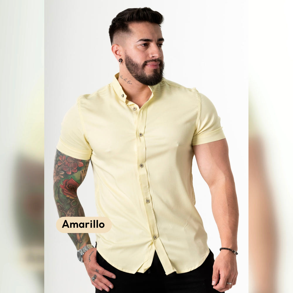 Camisa Manga Corta Cuello Neru Chalis